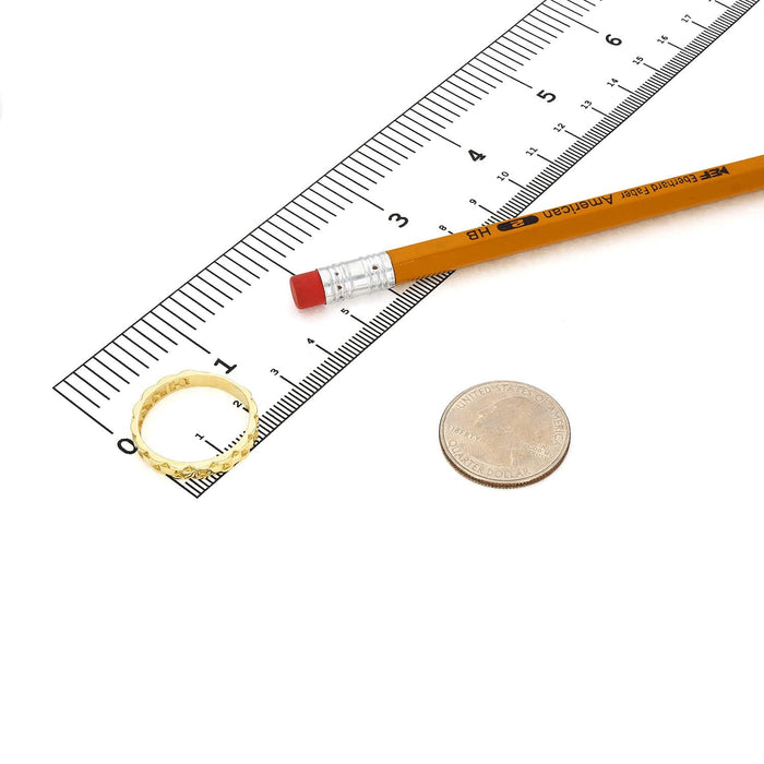 Solid 10K Gold 3.7mm Jubilee Band Ring