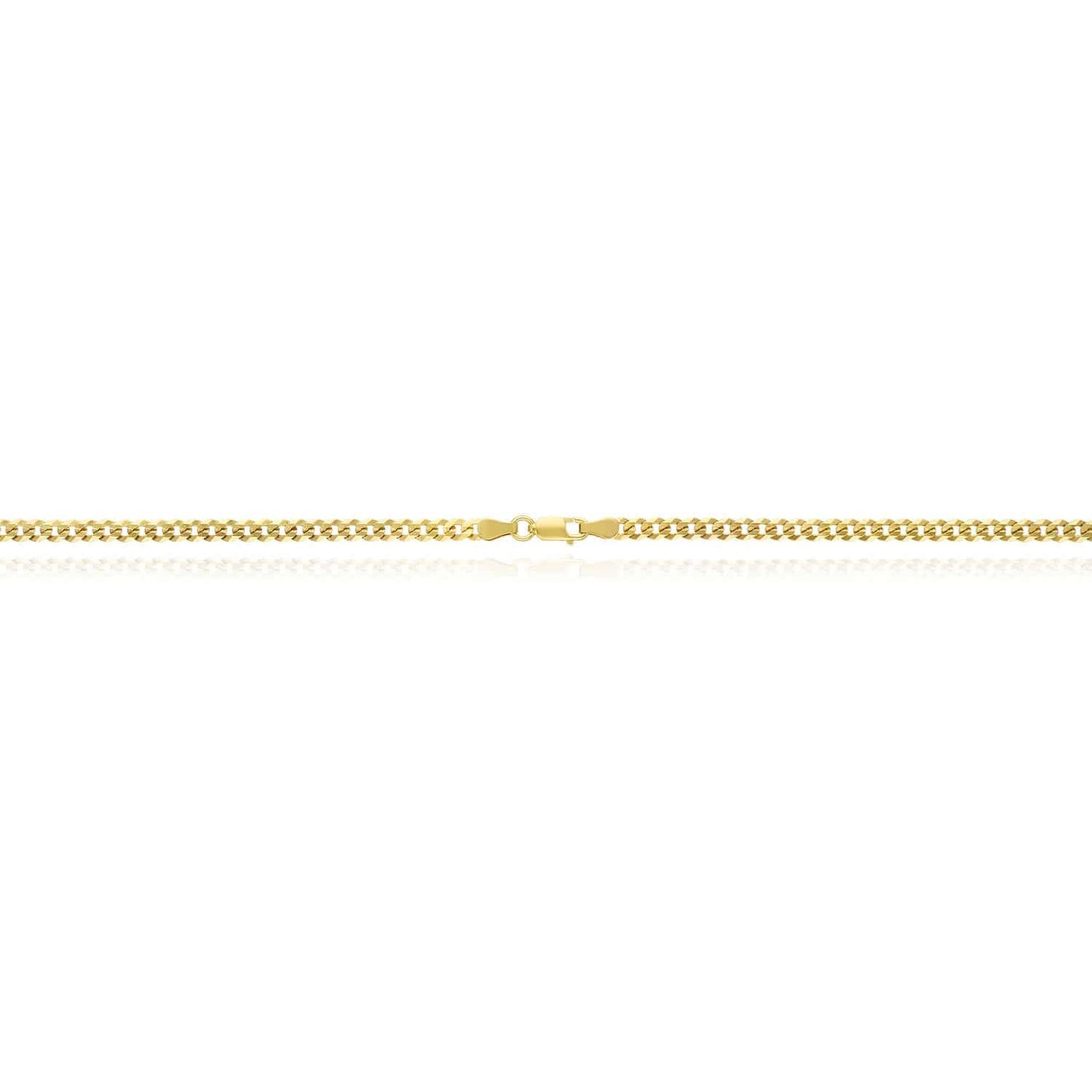 KidsSolid 18K Gold Over Silver 3.6mm Cuban Chain 16"-20"