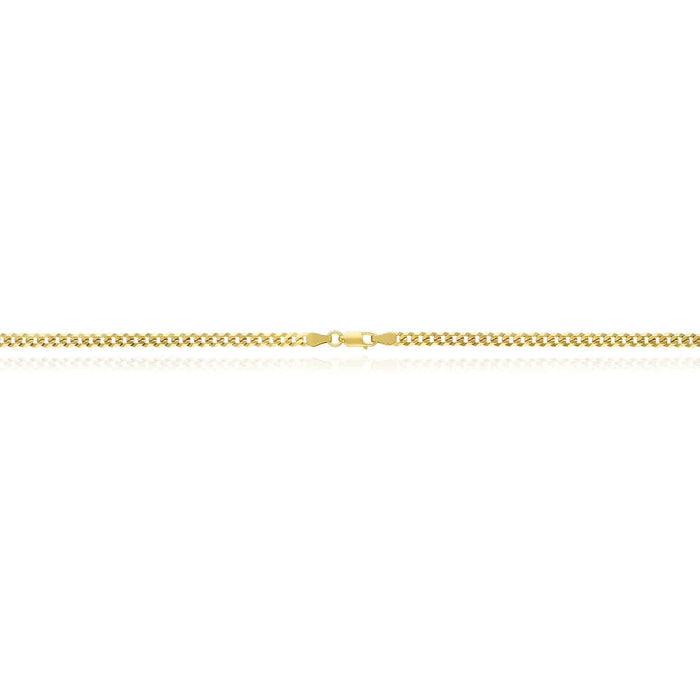 Kids 18K Gold Over Silver 3.6mm Cuban Chain (Solid Links) 16"-20"