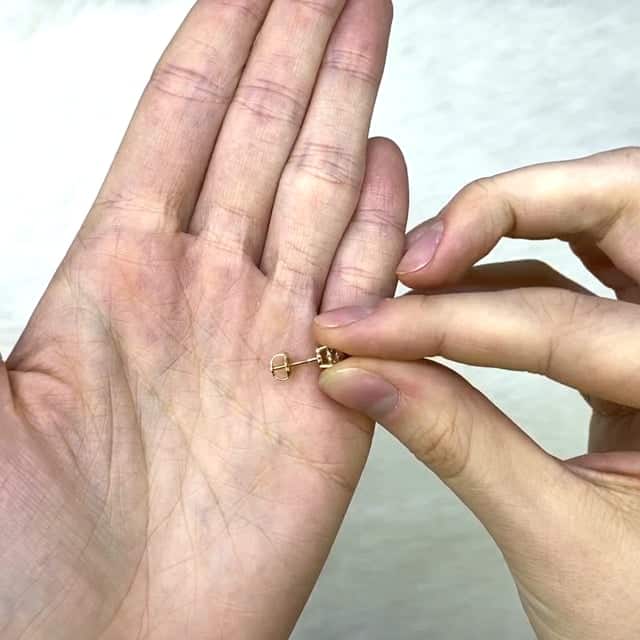 2CTW Charles & Colvard Classic Moissanite 14K Yellow Gold Stud Earrings 6mm