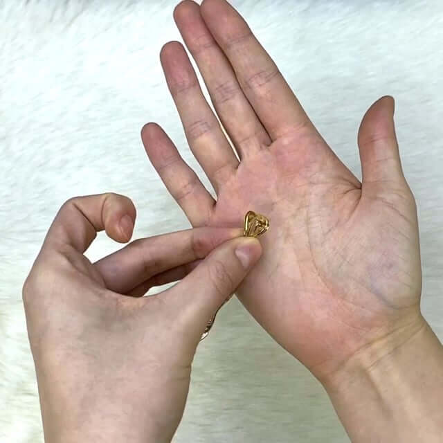 10K Yellow Gold Diamond-Cut Our Lady Of Guadalupe Virgin Mary Pendant 3"