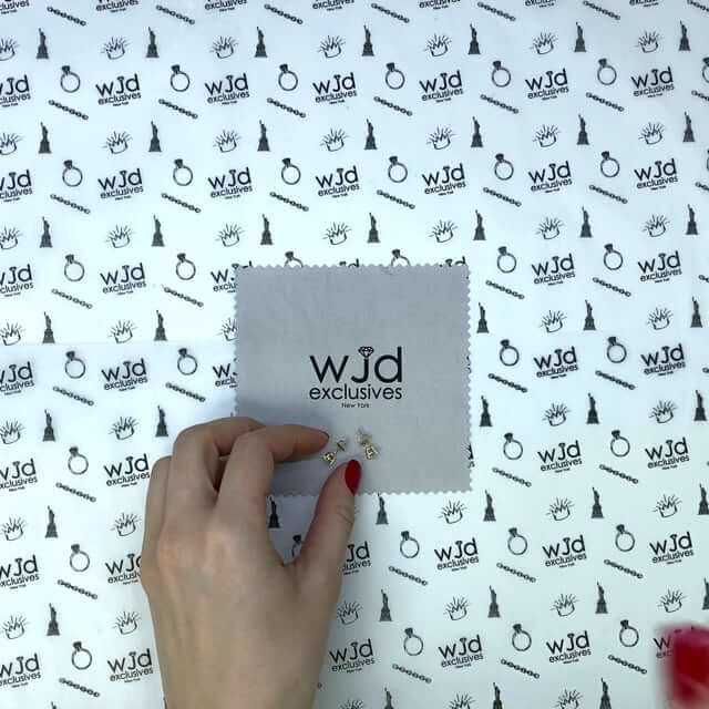 1CTW Charles & Colvard Forever One Moissanite 14K Yellow Gold Stud Earrings 5mm