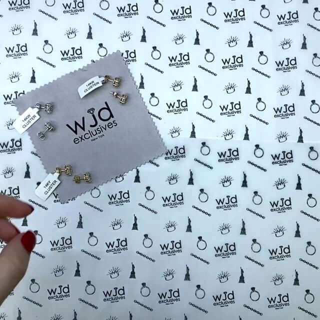 1.9 Ct Lab-Grown Diamond Cluster Flower Stud Earrings 14K Yellow White Rose Gold