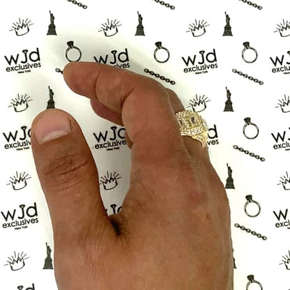 14K Two-Tone Solid Gold CZ Medusa Head Signet Ring