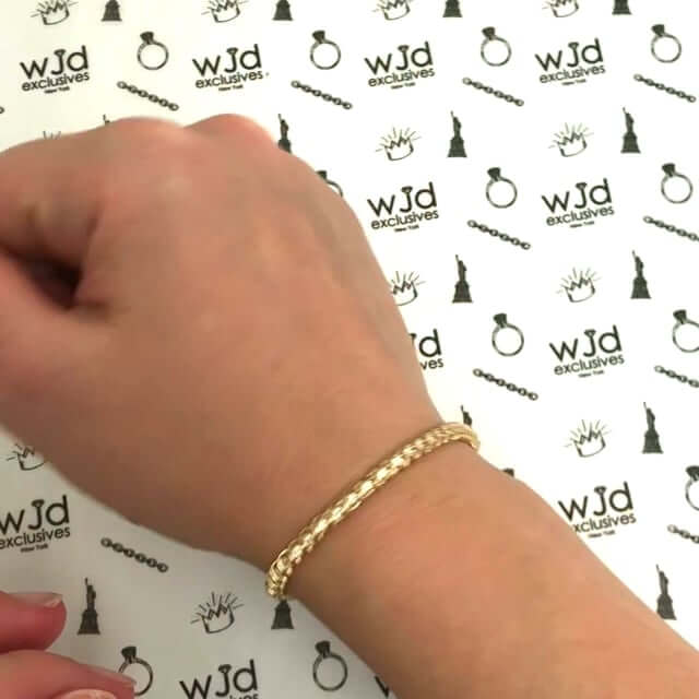 14K Yellow Gold 1.20CTW CZ 4mm Tennis Bracelet 7.5"