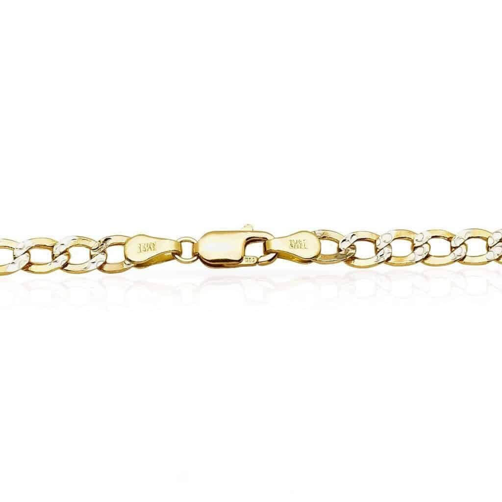 14K Yellow Gold 5mm Diamond-Cut Cuban Chain (Hollow) 18-26"