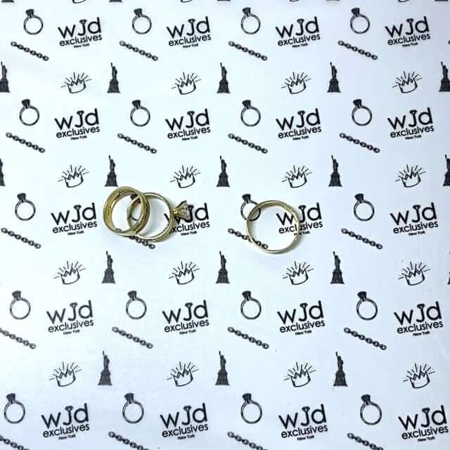 14K Gold 3CTW CZ Engagement Rings Wedding Band His & Hers Set