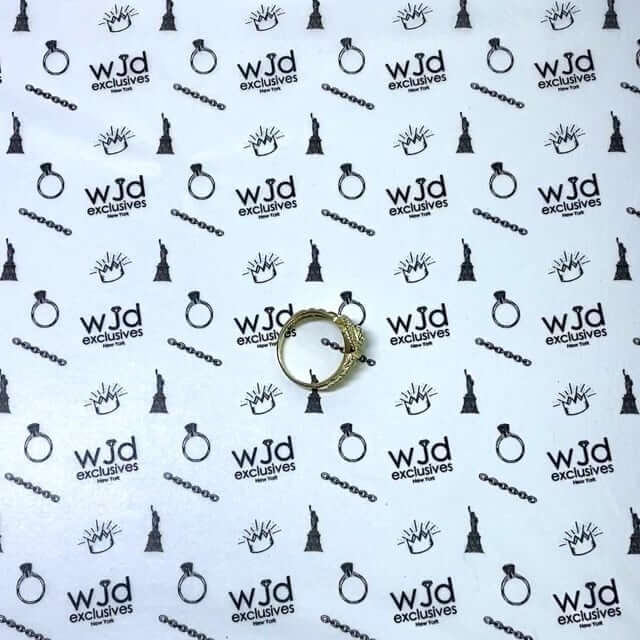 Solid 10K Gold Yellow CZ Jubilee Ring