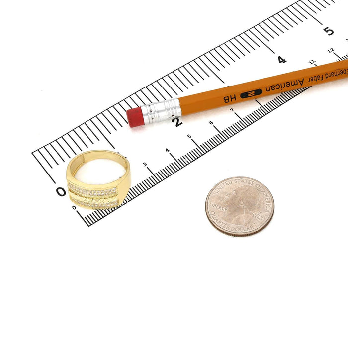 10K Yellow Gold 0.60Ct CZ Signet Ring