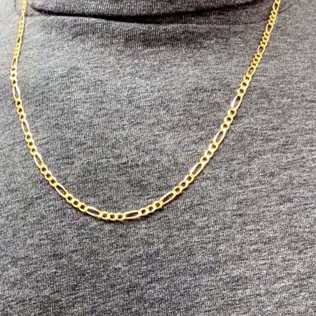 14K Yellow Gold 3.7mm Figaro Chain (Solid Links) 18"-24"