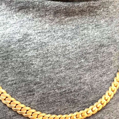 Solid 14K Yellow Gold 8mm Miami Cuban Chain 20"-30"