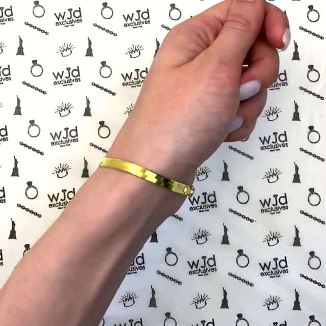 14K Yellow Gold Over Sterling Silver 4.5mm Flexible Silky Herringbone Bracelet (Solid Links) 7" 8"