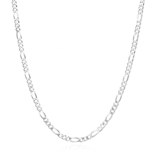 925 Sterling Silver 3.5mm Figaro Chain Necklace 16-24"