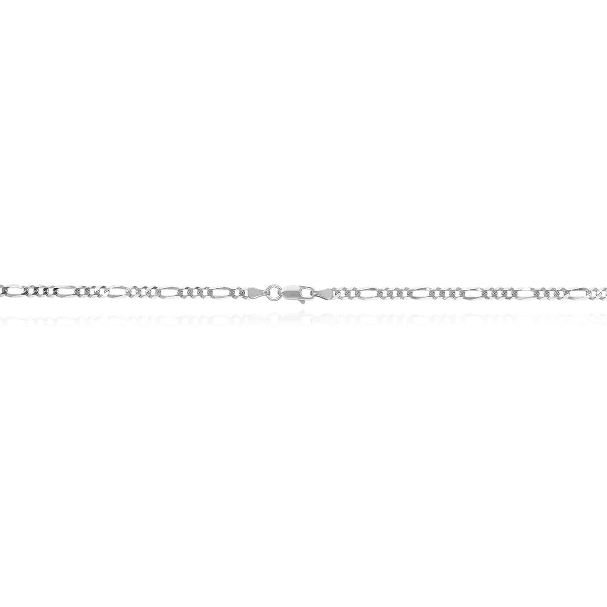 925 Sterling Silver 3.5mm Figaro Chain Necklace 16-24"