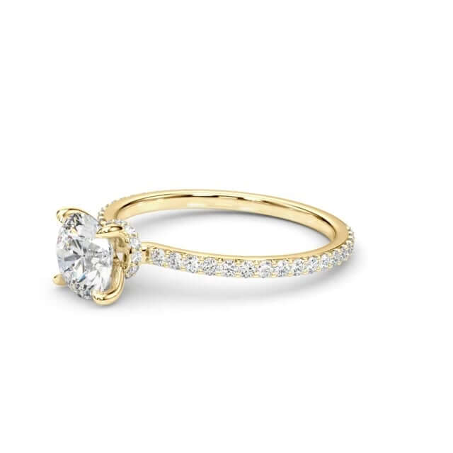 1.25CTW Lab-Grown Diamond 18K Gold Hidden Engagement Ring