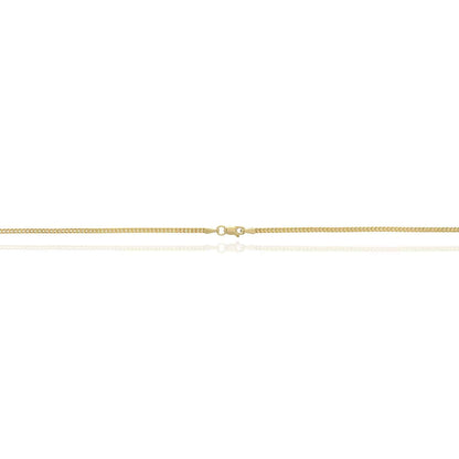 10K Yellow Gold 2mm Hollow Wide Franco Lobster Clasp Chain Necklace 18-30"