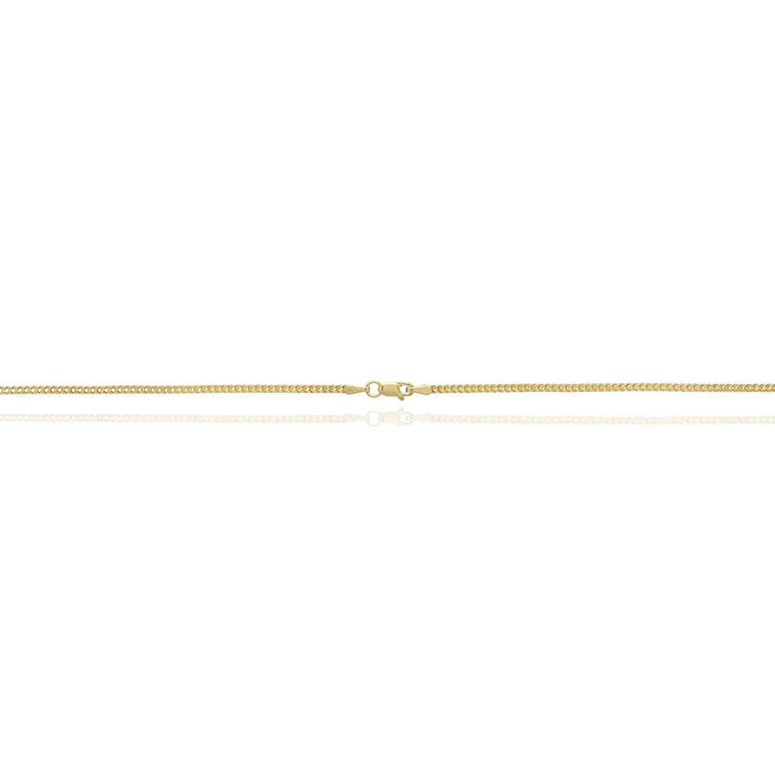10K Yellow Gold 2mm Franco Chain (Hollow) 18"-30"