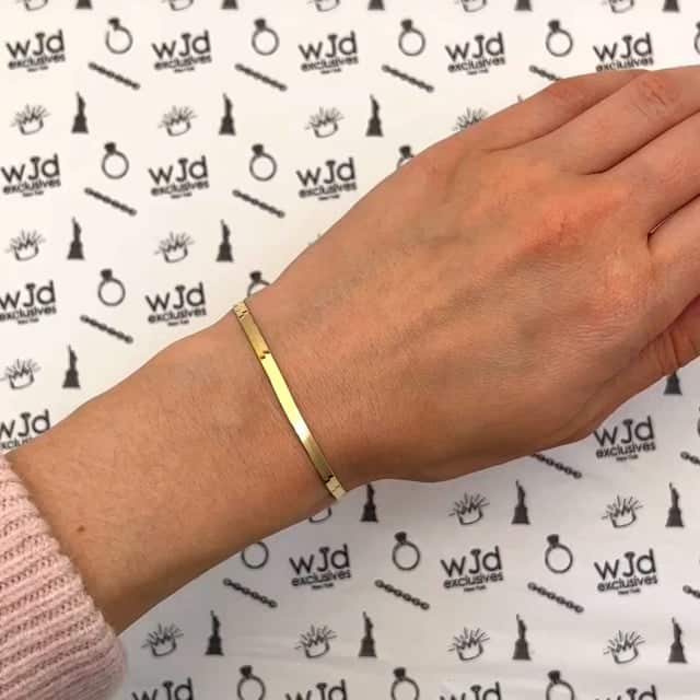 14K Yellow Gold 3mm Imperial Herringbone Bracelet (Solid Links) 7"-8"