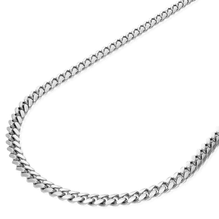 Sterling Silver 6mm-15mm Miami Cuban Chain (Solid Links) 24"-32"