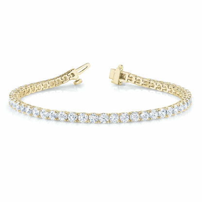 2.50CTW Lab Grown Diamond 14K Gold 2.5mm Tennis Bracelet 7"