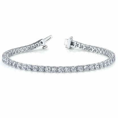 2.50CTW Lab Grown Diamond 14K Gold 2.5mm Tennis Bracelet 7"