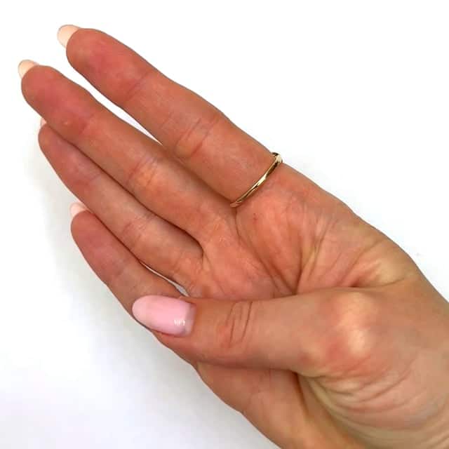 14K Gold Yellow Love Knot Promise Ring - WJD Exclusives