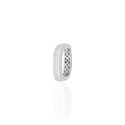 Gold Over 925 Sterling Silver Yellow 2.50Ct CZ Square Stackable Ring