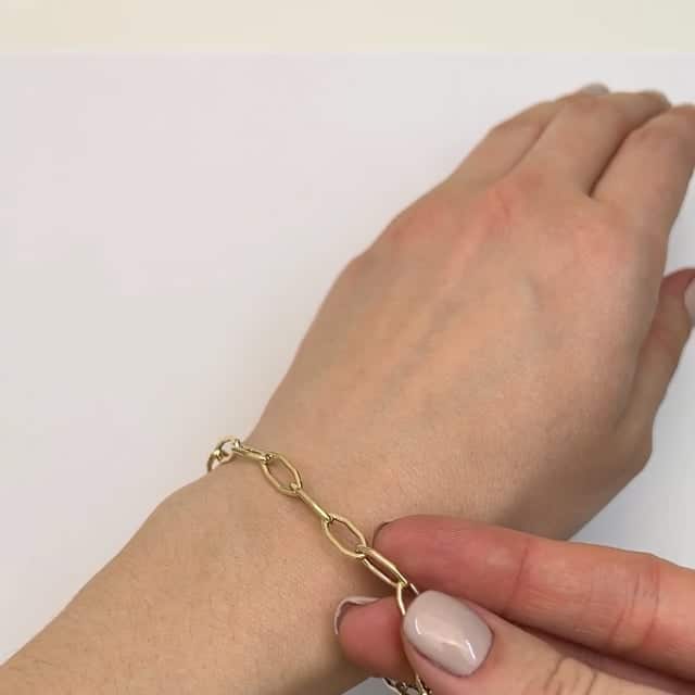 14K Gold Yellow 5mm Hexagon Bracelet 7.5"