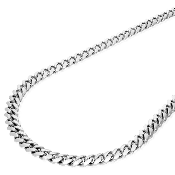 Sterling Silver 6mm-15mm Miami Cuban Chain (Solid Links) 24"-32"