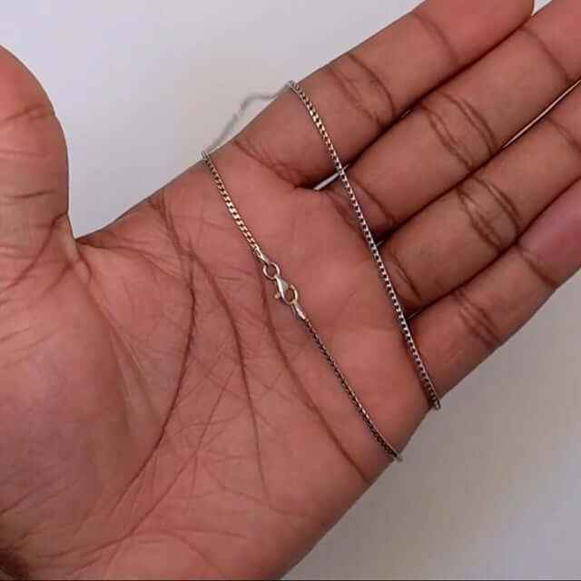 Solid Sterling Silver 1.5mm Franco Chain Necklace 16"-30"