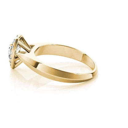 2.15CTW Lab-Grown Diamond 18K Rel Gold Pear-Shaped Engagement Ring