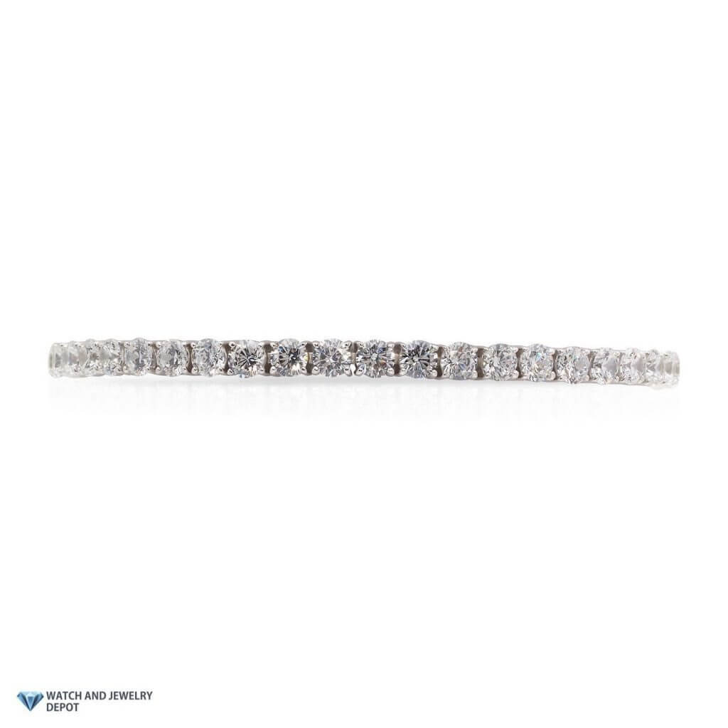 Sterling Silver 4mm CZ Tennis Bracelet 7.25"