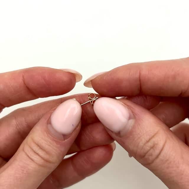 14K Yellow Gold 9.2mm Shiny Fancy Rose Bud Push Back Stud Earrings