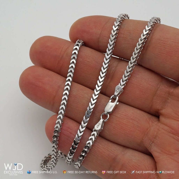 925 Franco box chain with sturdy lobster clasp