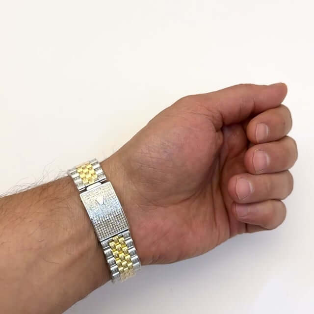 Rolex Datejust Custom Iced Turquoise Roman Diamond Dial Jubilee Band 36mm Watch - WJD Exclusives