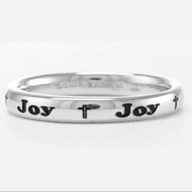 Personalized Sterling Silver 925 Cross Stackable Custom Name Ring - WJD Exclusives