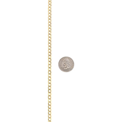14k Yellow Gold 5mm Hollow Cuban Curb Chain Necklace 18"-28"