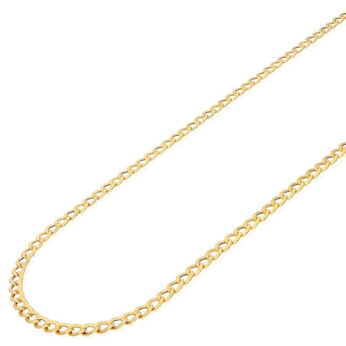 14k Yellow Gold 4.4mm Cuban Curb Chain (Hollow) 18"-28"