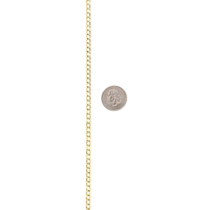14k Yellow Gold 4.4mm Cuban Curb Chain (Hollow) 18"-28"