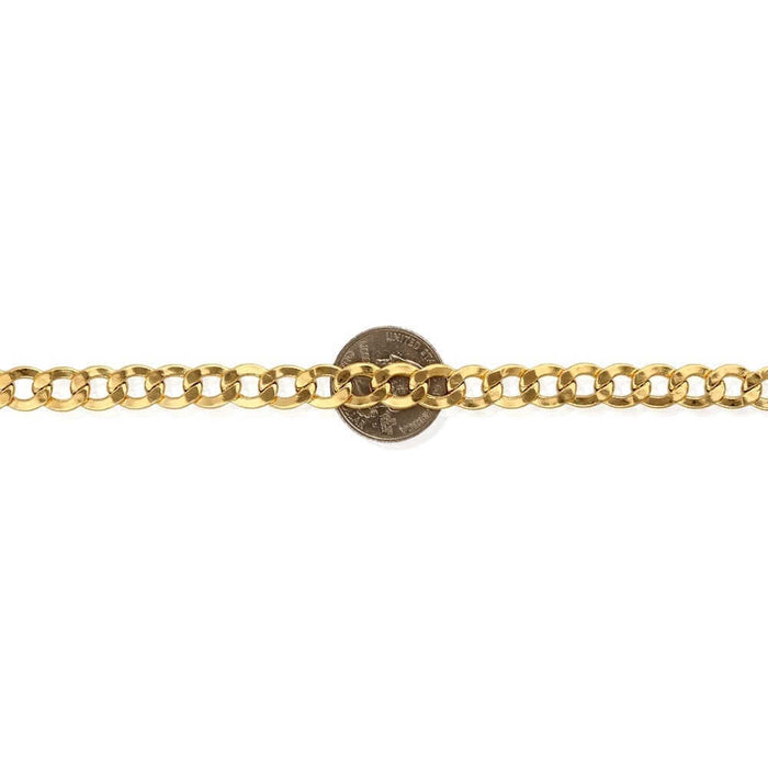 10K Yellow Gold 9mm Cuban Curb Bracelet (Hollow) 9"