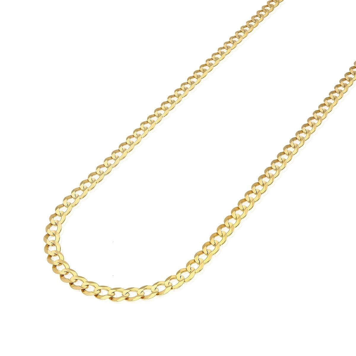 14K Yellow Gold 5.7mm Cuban Curb Chain (Solid Links) 20"-30"