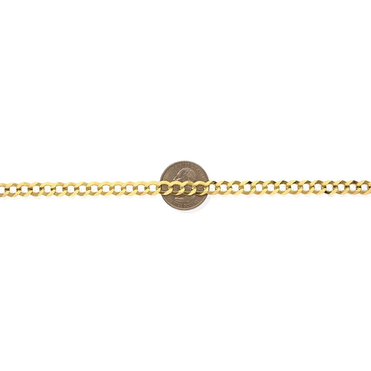 14k Solid Yellow Gold 7mm Cuban Curb Chain Necklace 24" 26" 28" 30"