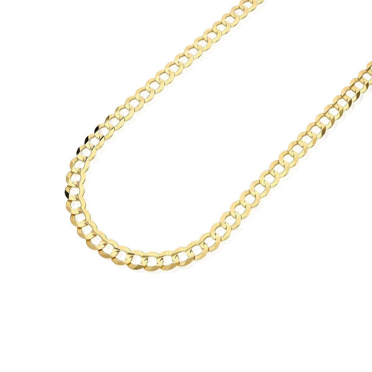 Solid 14k Yellow Gold 8.2mm Cuban Curb Chain Necklace 24" 26" 28" 30"