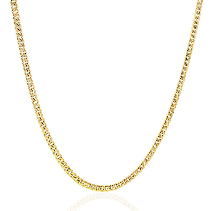 10K Yellow Gold 2.9mm Miami Cuban Chain (Hollow) 16"-24"