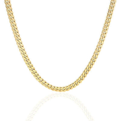 10K Yellow Gold 4.6mm Miami Cuban Chain (Hollow) 20"-26"