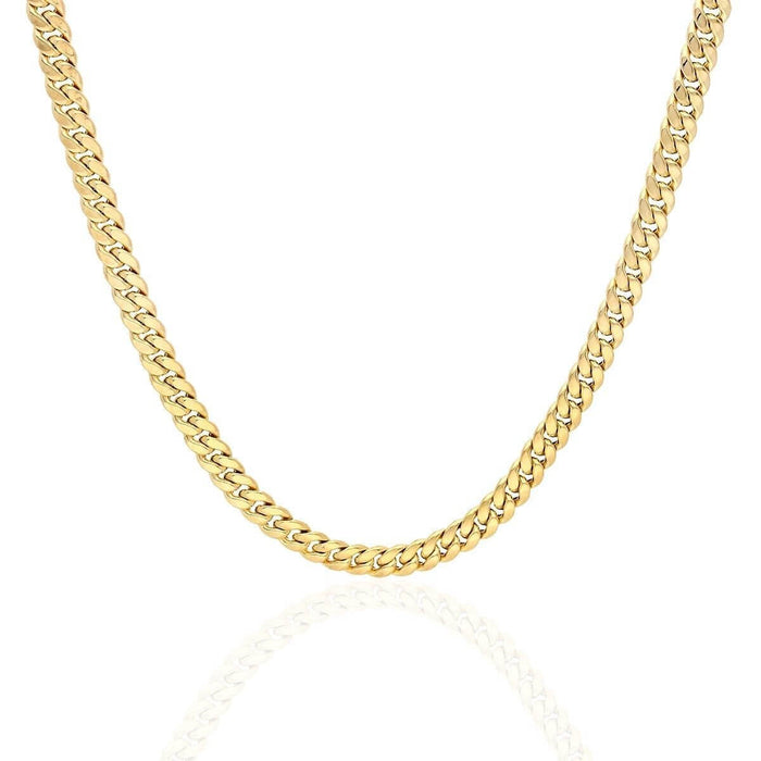 10K Yellow Gold 4.6mm Miami Cuban Chain (Hollow) 20"-26"