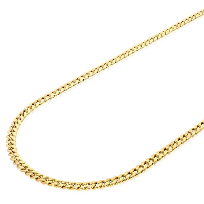 10K Yellow Gold 4.6mm Miami Cuban Chain (Hollow) 20"-26"