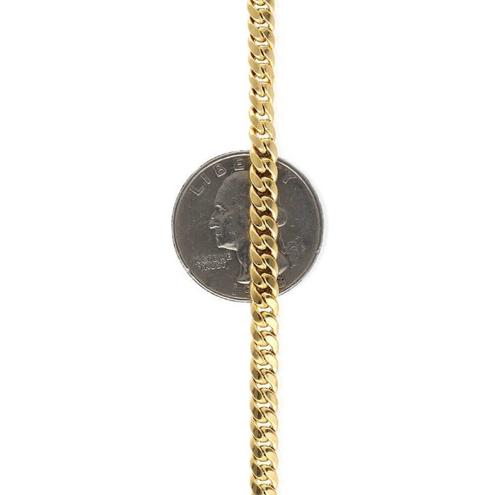 10K Yellow Gold 4.6mm Miami Cuban Chain (Hollow) 20"-26"