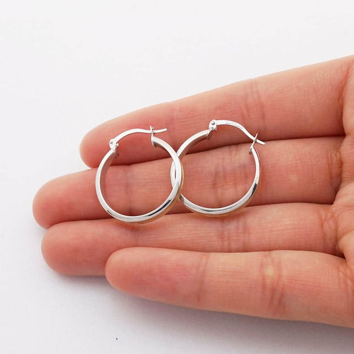 14k Yellow & White Gold Two Tone Satin Finish Textured Snapback Hoop Earrings