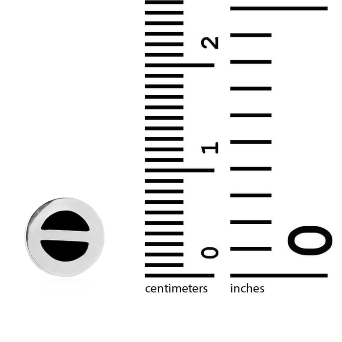 Real Onyx Round Button Shaped Scrweback Stud Earrings 14k Yellow Gold